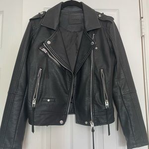 BLANKNYC Faux Vegan Leather Moto Jacket